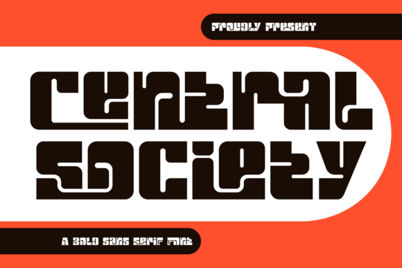 Central Society: A Playful and Cheerful Display Font for Editorial Design