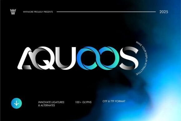 Discover Aquoos: The Futuristic Font for Makers