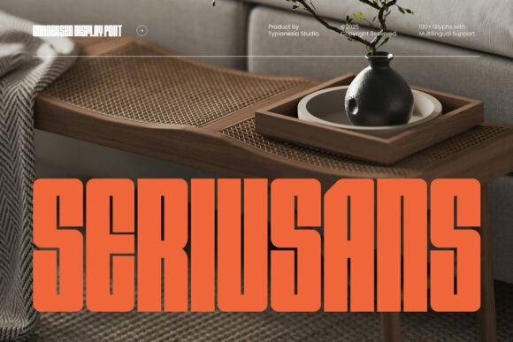 Discover Seriusans: A Modern Bold Condensed Sans Display Font