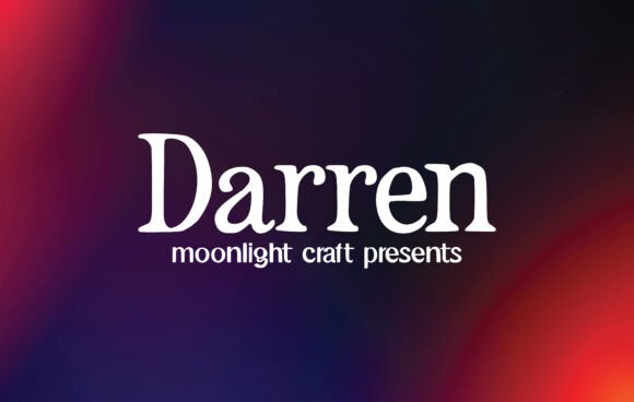 Discover the Elegance of Darren: A Beautiful Sans Serif Font