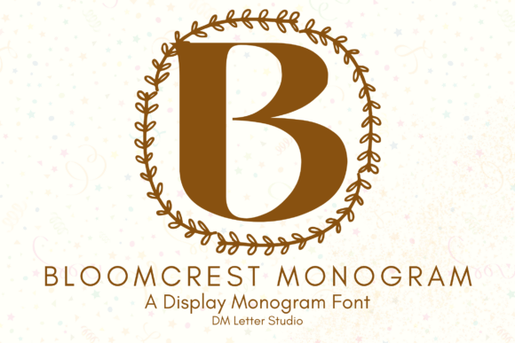 Elevate Your Brand with Bloomcrest Monogram Font