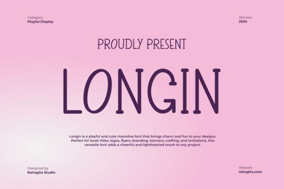 Longin: A Charming and Playful Monoline Font