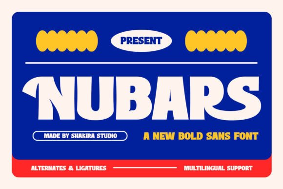 Nubars: A Bold Sans Serif Font for Modern Editorial Design