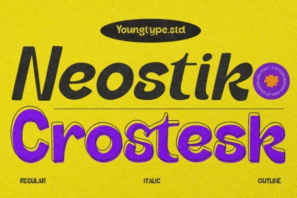 Transform Your Brand with Neostick Crostesk Font